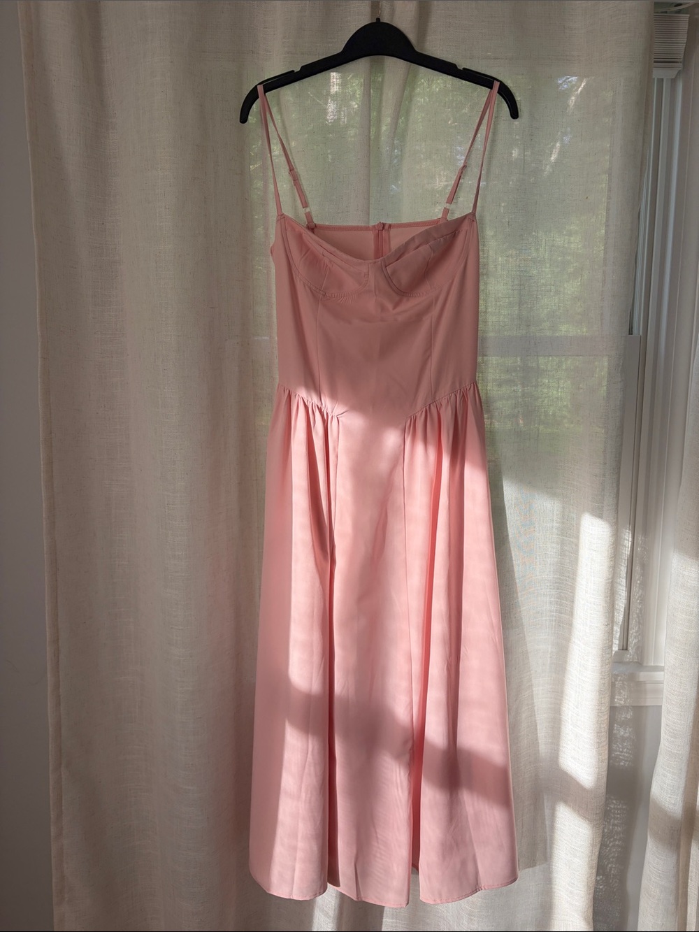 Women’s Pink Sleeveless Midi Dress